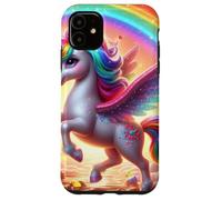 Unicornio caprichoso en una Aventura de Candyland Carcasa para iPhone 11