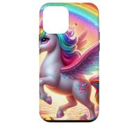 Unicornio caprichoso en una Aventura de Candyland Carcasa para iPhone 12 Mini