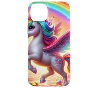 Unicornio caprichoso en una Aventura de Candyland Carcasa para iPhone 14 Plus