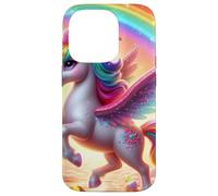 Unicornio caprichoso en una Aventura de Candyland Carcasa para iPhone 14 Pro