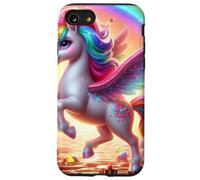 Unicornio caprichoso en una Aventura de Candyland Carcasa para iPhone SE (2020) / 7/8