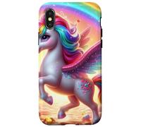 Unicornio caprichoso en una Aventura de Candyland Carcasa para iPhone X/XS