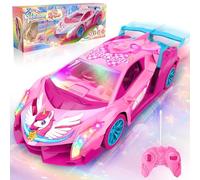 Unicornio Coche Teledirigido Niños con Luces Multicolores, 2,4GHz Rc Drift Car Coche Teledirigido Juguetes Niña 3 4 5 6 7 8 9 10 Años, Unicornios Regalo Juego Niña 3-12 Años Navidad Cumpleaños Regalos