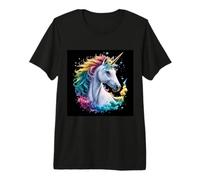 Unicornio de Arcoiris de Cuento de Hadas Camiseta Premium