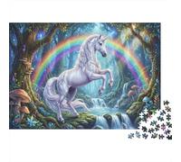Unicornio de la Arboleda de Esmeralda Puzzle 1000 Piezas Adultos Y Niños,Regalo Ideal,14 Años+,Desafío,Rompecabezas,Premium,Cartón,Deco Pared,Anti-estrés,Relax,Reto,Educativo 70x50cm