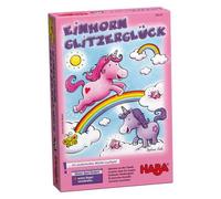HABA 301771- Unicornio Destello El Tesoro de Las Nubes, Juego Infantil de Mesa de acumulación. Más 3 años