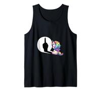 Unicornio Divertido con el Dedo Medio Mal Despertar Camiseta sin Mangas