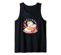 Unicornio Durmiendo En Huevo Frito con Tocino Camiseta sin Mangas