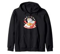 Unicornio Durmiendo En Huevo Frito con Tocino Sudadera con Capucha