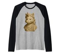 Unicornio Emperador Filósofo Niñas Hombres Mujeres Niños Adultos Camiseta Manga Raglan
