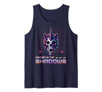 Unicornio en Las Sombras Cráneo Fantasía Oscura Camiseta sin Mangas