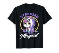 Unicornio Estresado Pero aún mágico Camiseta