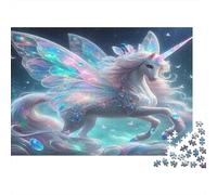 Unicornio Fantasía Puzzle de 1000 Piezas Papel Puzzle para Adultos Noche Estilo Mágico Juego de Puzzle 1000 Piezas Familia Relajante Regalo 38x26cm/1000pcs