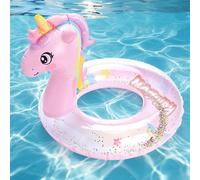 Unicornio Flotador Niños Flotador 5-9 Años Inflable Piscina Juguete Agua Piscina Ligero Plegable Fácil de Inflar Verano Piscina