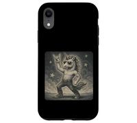 Unicornio Gafas de sol música rock divertido retro cuernos arriba Carcasa para iPhone XR