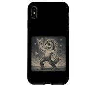 Unicornio Gafas de sol música rock divertido retro cuernos arriba Carcasa para iPhone XS Max
