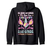 Unicornio Graduación 1er Grado Hola 2do Grado Ultimo Día de Sudadera con Capucha