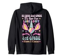 Unicornio Graduación 2do Grado Hola 3er Grado Ultimo Día de Sudadera con Capucha