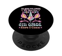 Unicornio Graduación 5º Grado Hola 6º Grado Ultimo Día de PopSockets PopGrip Adhesivo