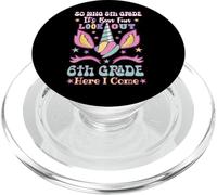 Unicornio Graduación 5º Grado Hola 6º Grado Ultimo Día de PopSockets PopGrip para MagSafe