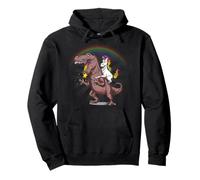 Unicornio gruñón equitación T Rex Dinosaurio niños niñas Adultos Sudadera con Capucha