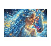 Unicornio Hada Puzzles 1000 Piezas Impossible 3D Ultra Difícil Rompecabezas para Adultos Desafío Intelectual Estera Portátil DIY Moderno Creativo 1000 PCS