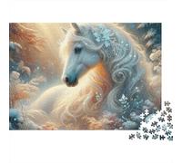 Unicornio Invierno Rompecabezas 1000 Piezas Cartón Premium para Parejas Reunión Amigos para Decorar Oferta Mejor Regalo 38x26cm/1000pcs