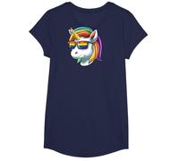 Unicornio LGBT Unicornio con LGBT Gafas de sol Pride Unicorn Camiseta