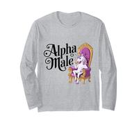 Unicornio macho Rainbow Alpha Manga Larga