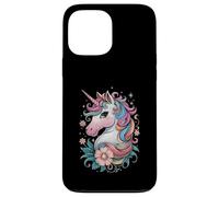 Unicornio mágico con fantasía de pelo arcoíris Carcasa para iPhone 13 Pro Max