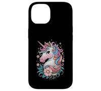 Unicornio mágico con fantasía de pelo arcoíris Carcasa para iPhone 14