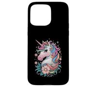 Unicornio mágico con fantasía de pelo arcoíris Carcasa para iPhone 15 Pro Max