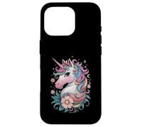 Unicornio mágico con fantasía de pelo arcoíris Carcasa para iPhone 16 Pro
