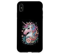 Unicornio mágico con fantasía de pelo arcoíris Carcasa para iPhone XS Max