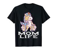 Unicornio Mamá Vida Mamá Unicornios Familia Día de la Madre Camiseta