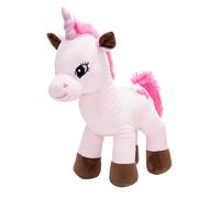 Unicornio Mini Pony Rosa En Pies Suave Peluche Texto Original En 32x12x26cm