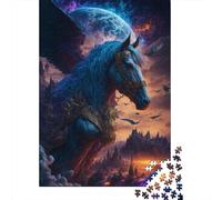 Unicornio Místico Puzzle de 1000 Piezas Escenario Nocturno Fantástico Puzzle para Adultos Juego de Puzzle 1000 Piezas Relajación Familia Decoración Regalo 70x50cm/1000pcs