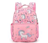 Unicornio Mochilas Infantiles, Unicornio Mochila Escolar con Estuche Lindo Mochila Preescolar Escolares Guarderia Bolsa de Escuela Primaria Cartoon Backpack para Kids Viajar,Escolarizar,Acampar