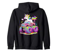 Unicornio Montando Monster Truck Animal Lover Unicornios míticos Sudadera con Capucha