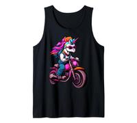 Unicornio Motocicleta Camiseta sin Mangas