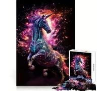 Unicornio neón ama Las nebulosas Rompecabezas para Adolescentes 1000 Piezas Recall Boost Gentle Leisure Clean Cut Santa Wish List (50x75cm)