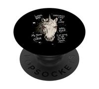 Unicornio Ojos Rojos Mal Estilo Callejero Vibraciones PopSockets PopGrip Adhesivo