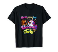 Unicornio Party Wrangler Divertido Caballo Gráfico Camiseta