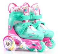 Unicornio Patines 4 Ruedas Niña Patines Niños Patines 3 Puntos Patines Ajustables con Ruedas Luminosas para Niñas y Niños Principiantes Regalo de Cumpleaños de Navidad