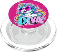 Unicornio Pegasus Diva PopSockets PopGrip para MagSafe
