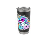 Unicornio Pegasus Diva Vaso térmico de acero inoxidable de doble pared