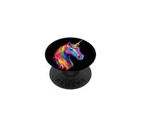 Unicornio Pony Jinete Pony Granja Caballos Montando PopSockets PopGrip Adhesivo