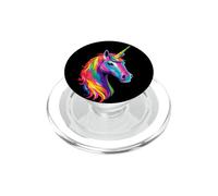 Unicornio Pony Jinete Pony Granja Caballos Montando PopSockets PopGrip para MagSafe
