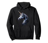 Unicornio Pony Jinete Pony Granja Caballos Montando Sudadera con Capucha