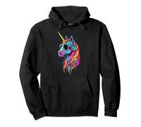 Unicornio Pony Jinete Pony Granja Caballos Montando Sudadera con Capucha